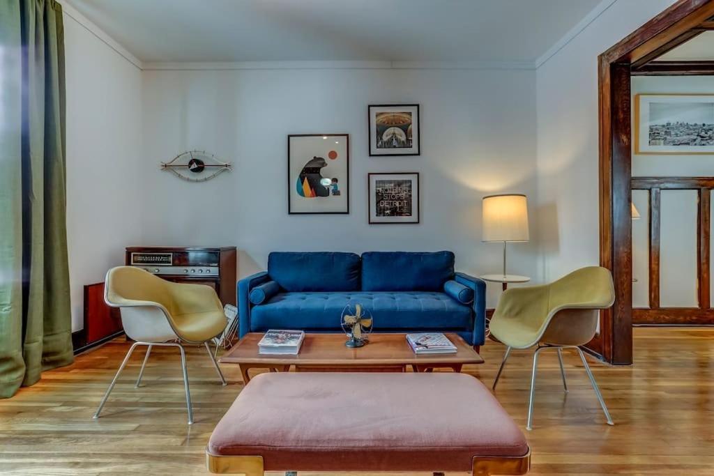 Luxe Mid-Century Styled Historic Townhouse #1 Villa Detroit Ngoại thất bức ảnh