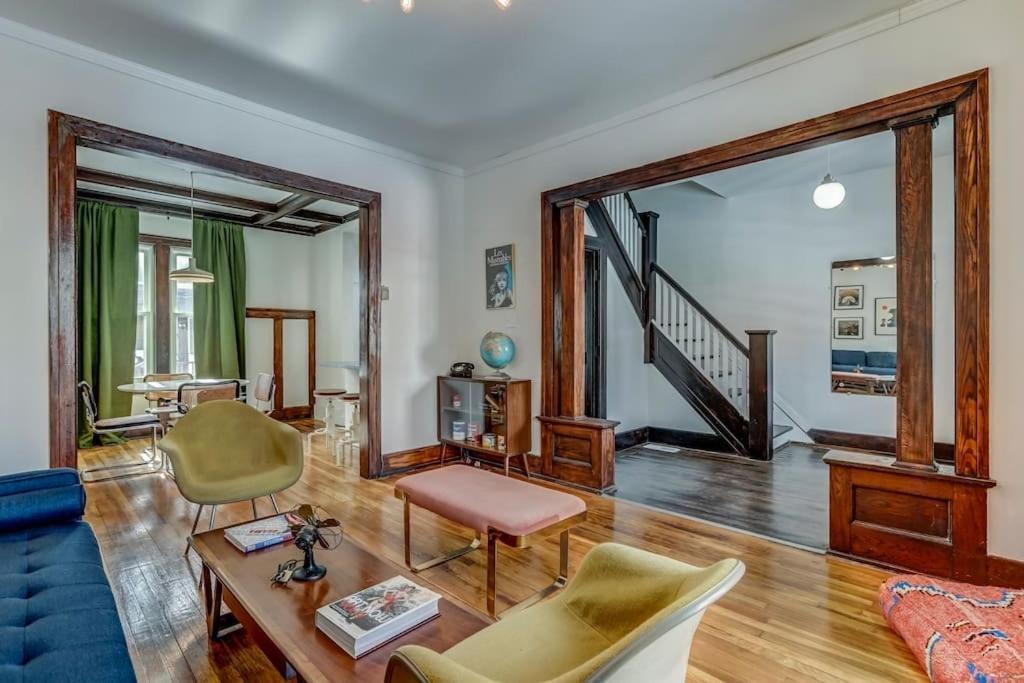 Luxe Mid-Century Styled Historic Townhouse #1 Villa Detroit Ngoại thất bức ảnh